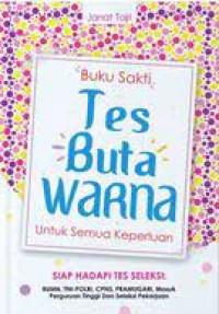 Buku Sakti Tes Buta Warna Untuk Semua Keperluan