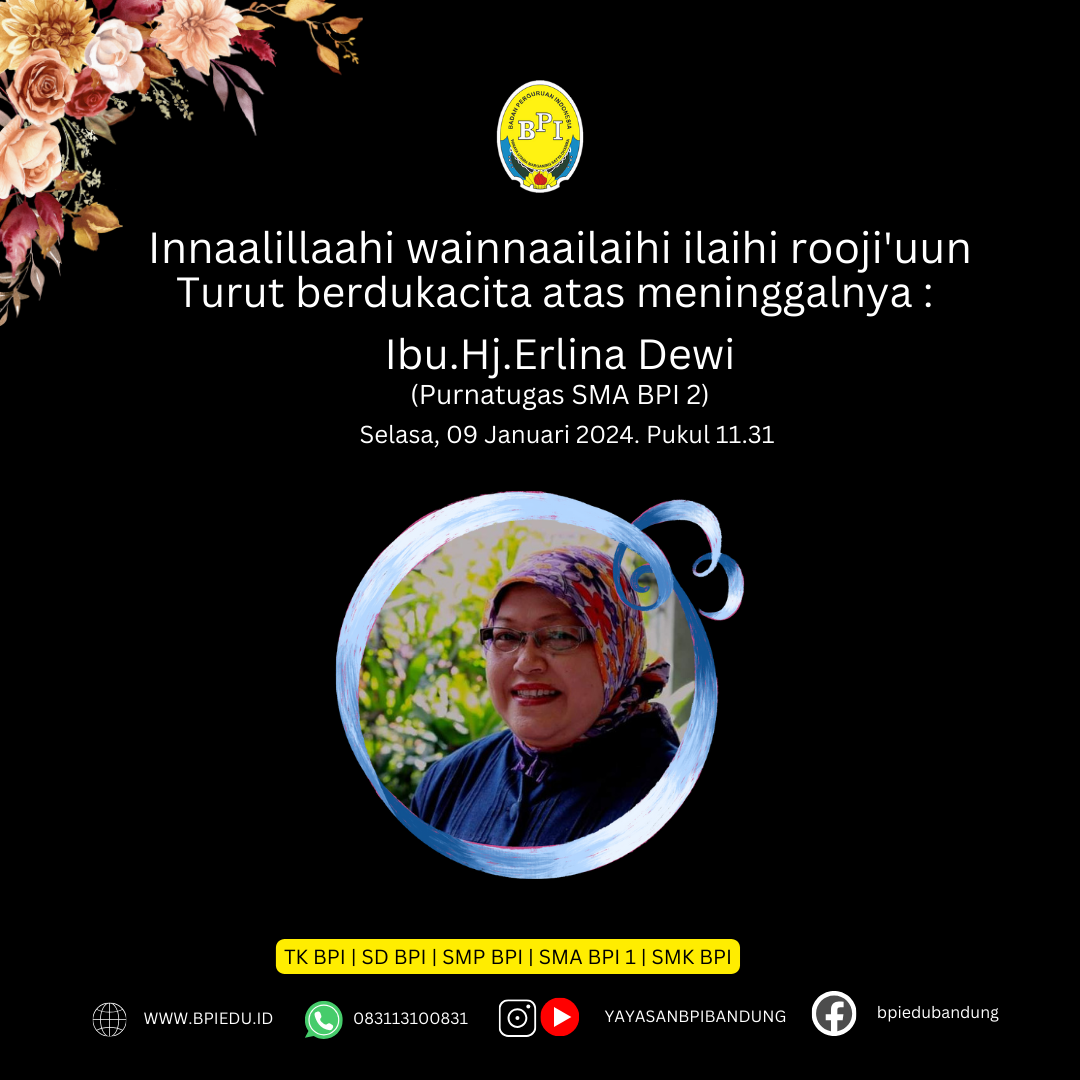 Turut berduka cita atas wafatnya Ibu Hj.Erlina Dewi